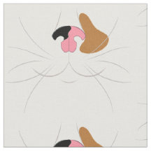 Grote afdrukbare Calico Cat Novelty fabric