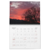 Grote afdrukkanalender voor 2015 - Bomen Kalender (Mar 2027)