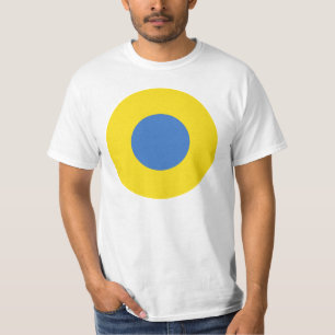 GROTE AFDRUKKELIJKE Oekraïense luchtmacht Roundel T-shirt
