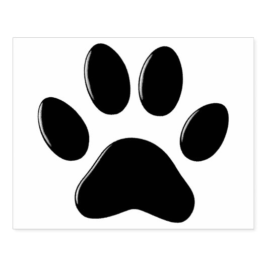 Grote afdrukstempel voor Paw Rubberstempel (Afrduk)