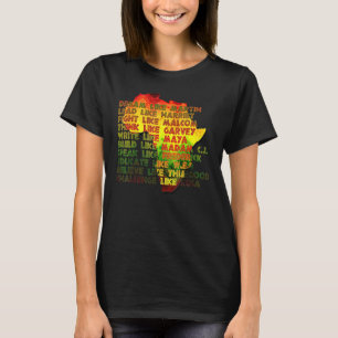 Grote Afrikaanse Amerikaanse leiders Zwarte Histor T-shirt