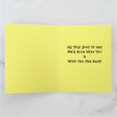 Grote Afscheid Adios Cheerio 8 x 10 Afscheid Kaart (Binnen)