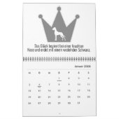 Grote agenda voor kranten zwart/wit kalender (Jan 2026)