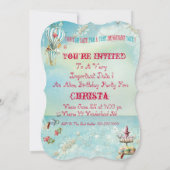 Grote Alice in Wonderland dieCutParty uitnodiginge Kaart (Achterkant)