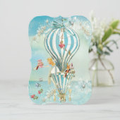 Grote Alice in Wonderland dieCutParty uitnodiginge Kaart (Staand voorkant)