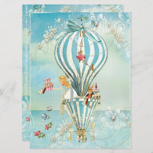 Grote Alice in Wonderland Kaart (Voorkant / Achterkant)