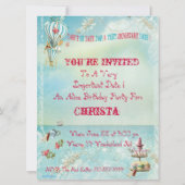 Grote Alice in Wonderland Kaart (Achterkant)