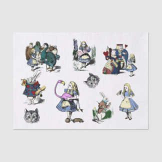 Grote Alice in Wonderland Klassieke ontvlechtingsv Tissuepapier