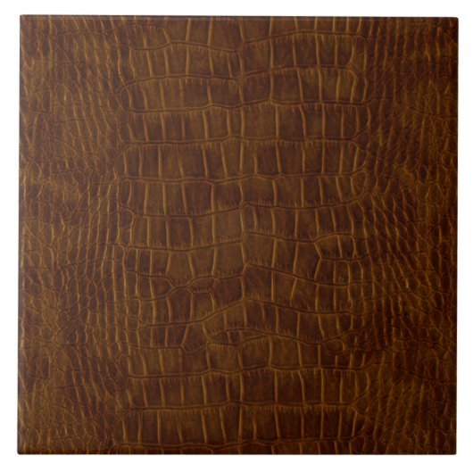 Grote Aligator Krokodil Keramische Tegel Tegeltje (Voorkant)