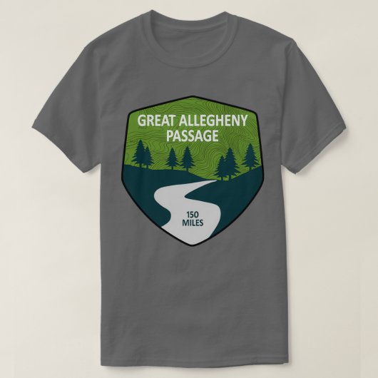 Grote Allegheny Passage (2) T-shirt (Design voorkant)