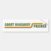 Grote Allegheny Passage Bumpersticker (Voorkant)