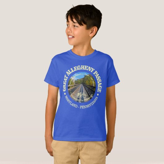 Grote Allegheny Passage (fietsen c) T-shirt (Voorkant volledig)