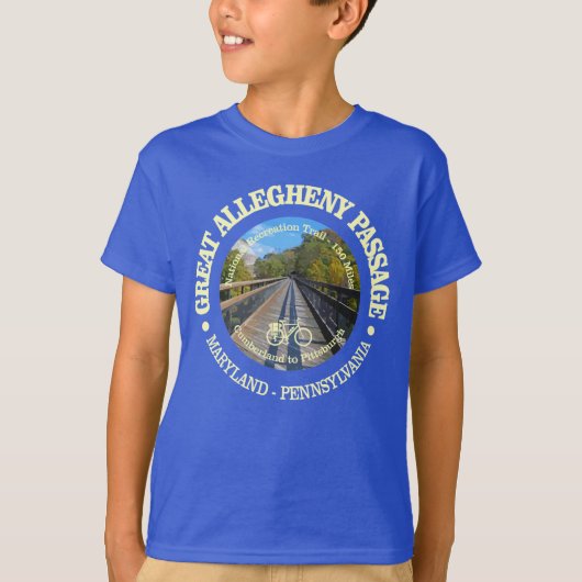 Grote Allegheny Passage (fietsen c) T-shirt (Voorkant)