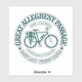 Grote Allegheny Passage (fietsen) Sticker (Vel)