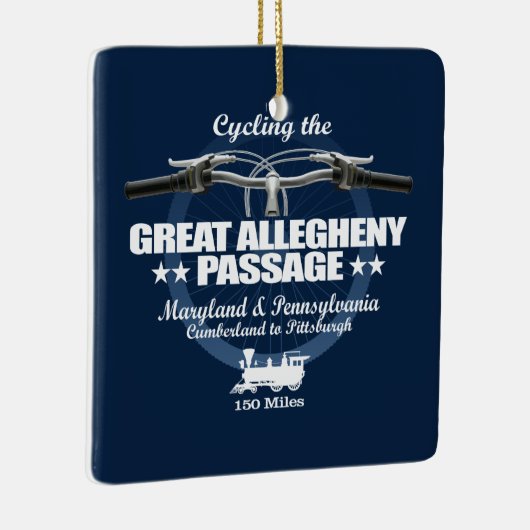 Grote Allegheny Passage (H2) Keramisch Ornament (Rechts)