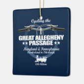 Grote Allegheny Passage (H2) Keramisch Ornament (Links)