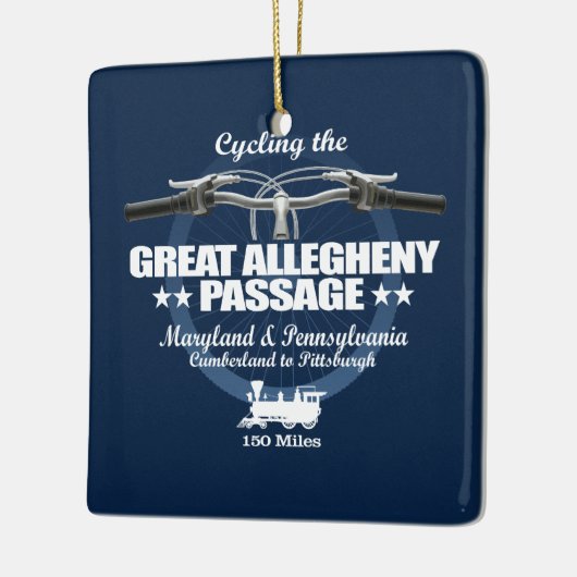 Grote Allegheny Passage (H2) Keramisch Ornament (Links)