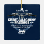 Grote Allegheny Passage (H2) Keramisch Ornament (Achterkant)