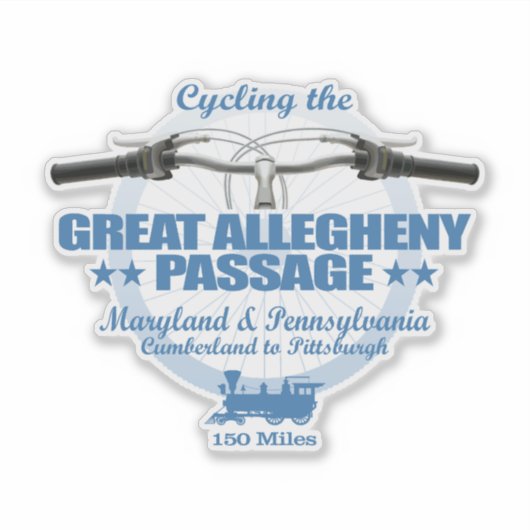 Grote Allegheny Passage (H2) Sticker (Voorkant)