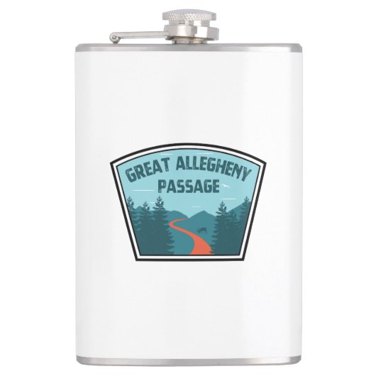 Grote Allegheny Passage Heupfles (Voorkant)
