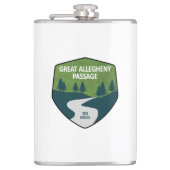 Grote Allegheny Passage Heupfles (Voorkant)