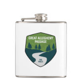 Grote Allegheny Passage Heupfles (Voorkant)