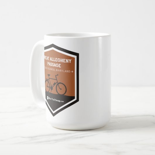 Grote Allegheny Passage Koffiemok (Voorkant links)