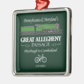 Grote Allegheny Passage (RT2) Metalen Ornament (Links)