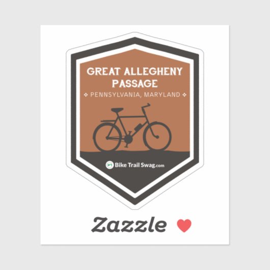 Grote Allegheny Passage Sticker (Vel)