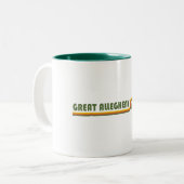 Grote Allegheny Passage Tweekleurige Koffiemok (Voorkant links)