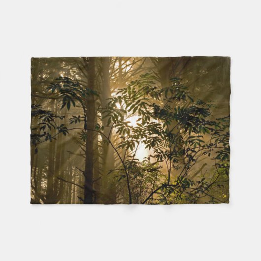 Grote altijdgroene bossen | Oregon kust Fleece Deken (Voorkant (Horizontaal))