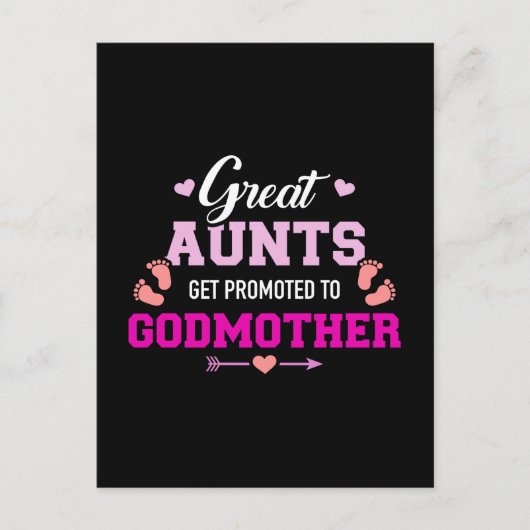 Grote amandelen worden gepromoot naar de godmoeder briefkaart (Voorkant)