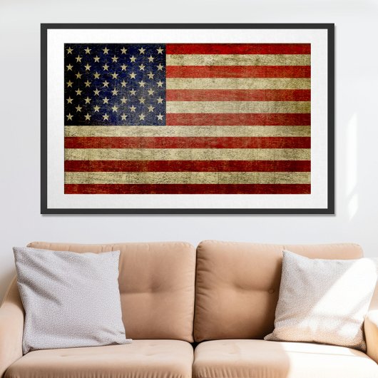 Grote American Flag Poster