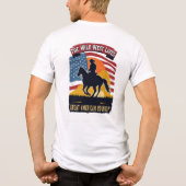 Grote Amerikaanse Roundup shirt, westerne jurk shi Tri-Blend Shirt (Achterkant)