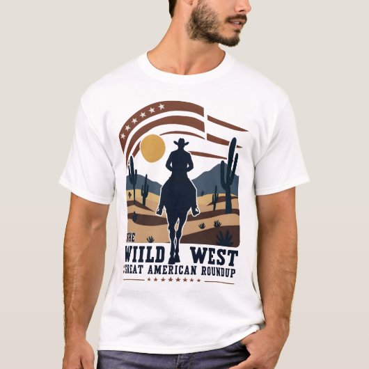 Grote Amerikaanse Roundup T-shirt (Voorkant)