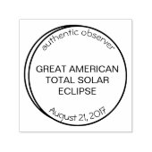 Grote Amerikaanse Solar Eclipse Authentieke Observ Zelfinktende Stempel (Design)