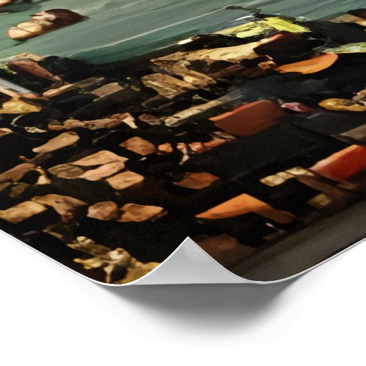 Grote Amerikaanse stad | AI Art Poster (Hoek)