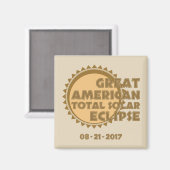 Grote Amerikaanse totale zonsverduistering - 2017 Magneet (Voorkant / Achterkant)
