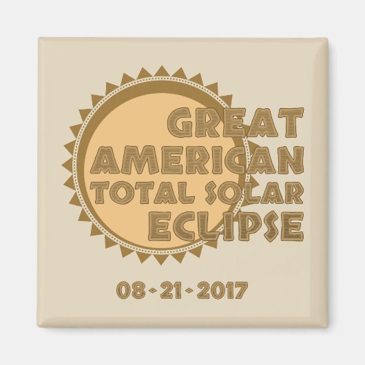 Grote Amerikaanse totale zonsverduistering - 2017 Magneet (Voorkant)