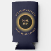 Grote Amerikaanse totale zonsverduistering 8 april Seltzer Blikjeskoeler (Voorkant)