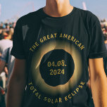 Grote Amerikaanse totale zonsverduistering 8 april T-shirt<br><div class="desc">Omarm hemelse vibes met ons Great American Total Solar Eclipse Herdenkingsshirt! 🌚 Draag de kosmische magie van de 8 april 2024, spektakel waar je ook gaat. 🌍🌌 🌑 Dit sterrenbeeld t-shirt heeft de fascinerende allure van de donkere maan die de zon verduistert, en creëert een out-of-this-world ontwerp. 🚀 Pas uw...</div>