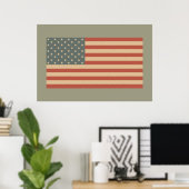 Grote  Amerikaanse vlag Wall Art Poster (Thuiskantoor)