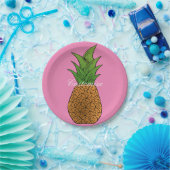Grote ananas Thunder_Cove Papieren Bordje (Feest)