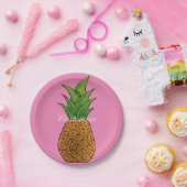 Grote ananas Thunder_Cove Papieren Bordje (Feest)