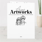 Grote Anime Gepersonaliseerde Valentijnsdag Kaart (Achterkant)