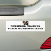 Grote anti-obama-bumpersticker bumpersticker (Op auto)