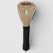 Grote Antler Deer Skull Golfheadcover (Voorkant)