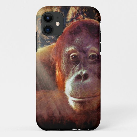 Grote ape Orangutan Wildlife Animal Lovers Case-Mate iPhone Case (Achterkant)