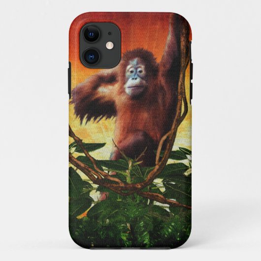 Grote ape Orangutan Wildlife Animal Lovers Case-Mate iPhone Case (Achterkant)