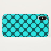 Grote Aqua Polka Dots op Blauwgroen Case-Mate iPhone Case (Achterkant (horizontaal))